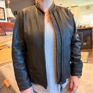 Women's Black Leather Jacket